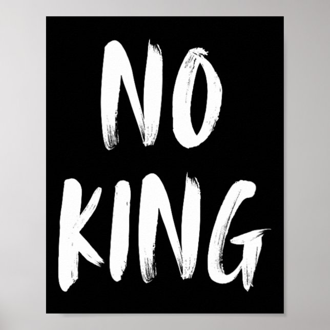 Save Our Democracy No Kings In America Statement  Poster (Front)