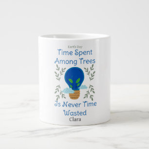 save our earth, earth day, love earth, personalise large coffee mug