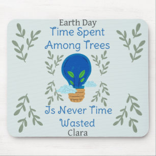 save our earth, earth day, love earth, personalise mouse pad