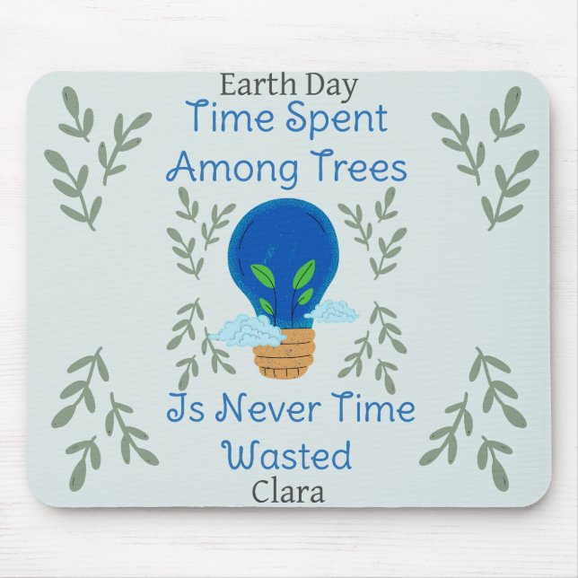 save our earth, earth day, love earth, personalise mouse pad (Front)