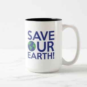 Save Our Earth Two-Tone Coffee Mug
