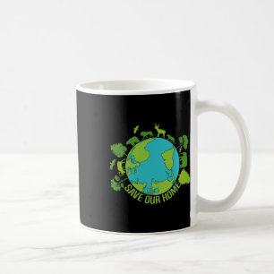 Save Our Home Animals Wildlife Conservation Earth Coffee Mug