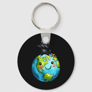 Save Our Home Cat Planet Cats Lover Funny Cats Ear Key Ring