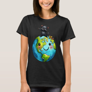 Save Our Home Cat Planet Cats Lover Funny Cats Ear T-Shirt