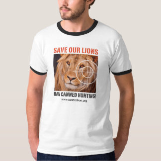 Save our Lions - ban canned hunting - mens t-shirt