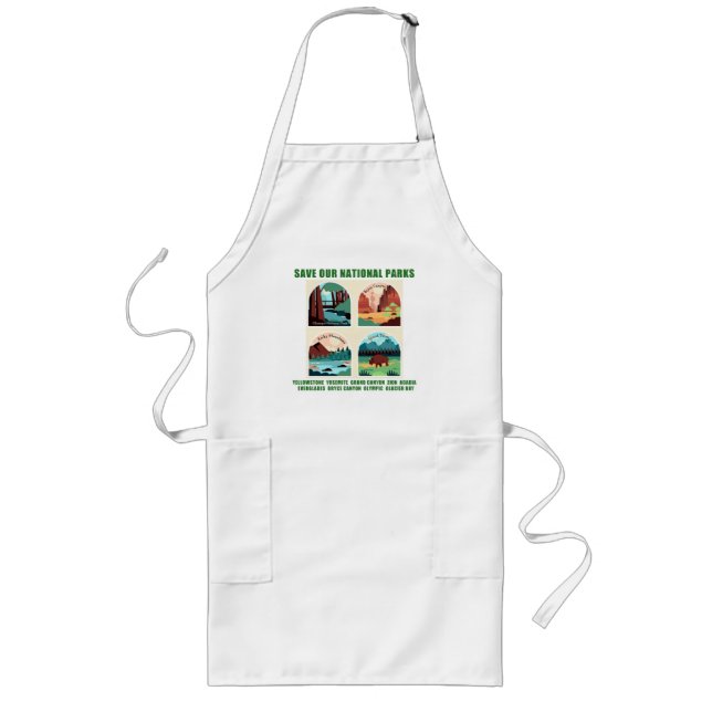 Save Our National Parks Long Apron (Front)
