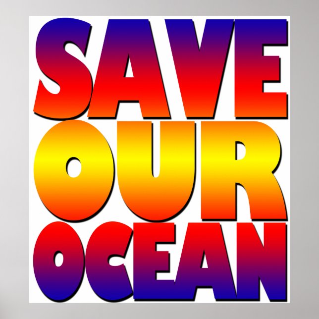 Save Our Ocean Poster (Front)