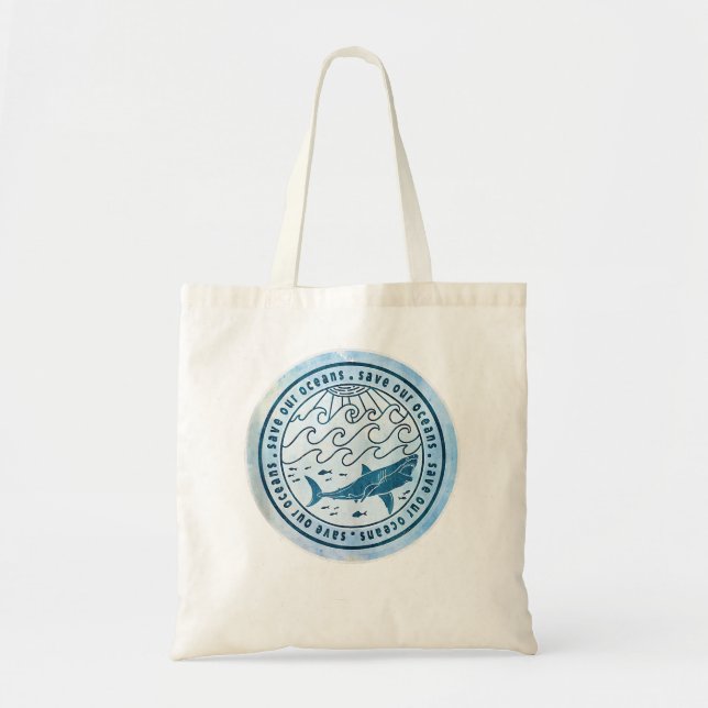 Save Our Oceans Conservation and Wildlife Preserva Tote Bag (Front)