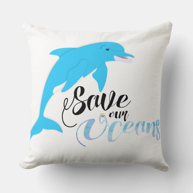 Save our Oceans Cushion (Front)