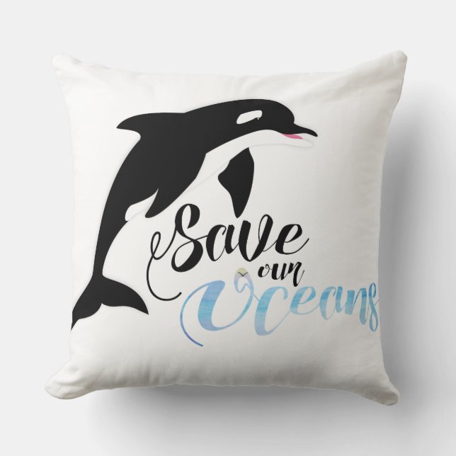 Save our Oceans Cushion (Front)