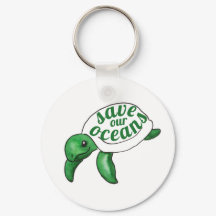Save Our Oceans Cute Turtle