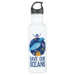 Save our Oceans Earth Day 710 Ml Water Bottle