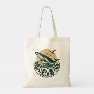 Save Our Oceans Environmental Conservation Tote Bag