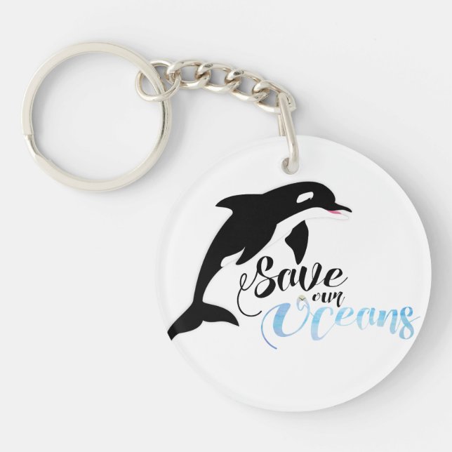 Save our Oceans Key Ring (Front)