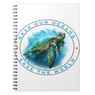 Save Our Oceans - Sea Turtle Notebook