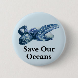 Save Our Oceans Sea Turtle Pin