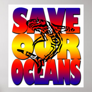 Save Our Oceans-Shark Poster