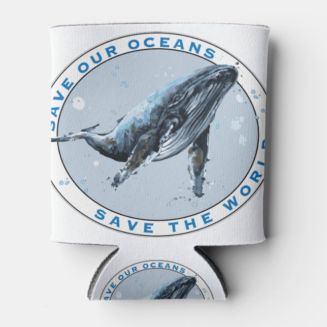 Save Our Oceans - Whale Design Can Cooler
