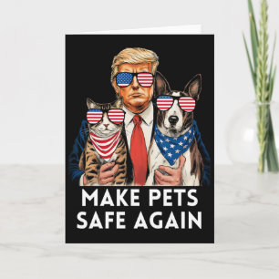Save Our Pets Vote For Trump Trump Vance Election Card