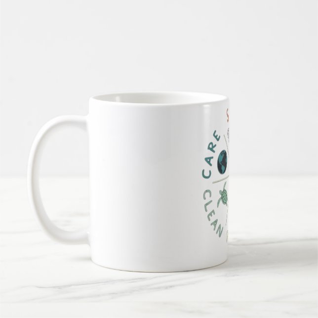 🌎💚 Save Our Planet 🌿 Coffee Mug (Left)