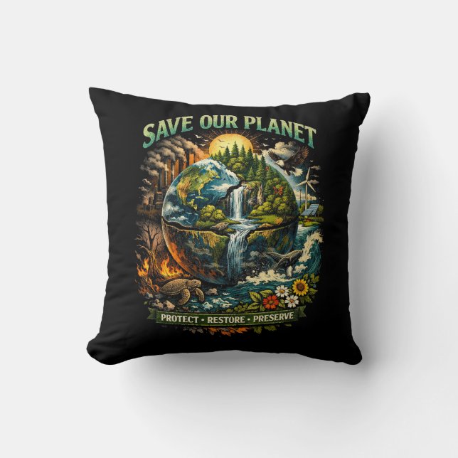 Save Our Planet Cushion (Front)