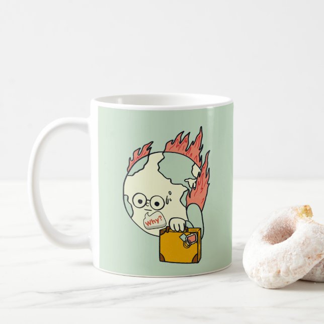 Save Our Planet - Earth Day Coffee Mug (With Donut)
