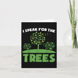 Save Our Planet For Environmental Protection Trees Card