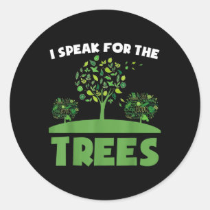 Save Our Planet For Environmental Protection Trees Classic Round Sticker