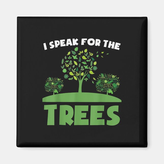 Save Our Planet For Environmental Protection Trees Magnet (Front)
