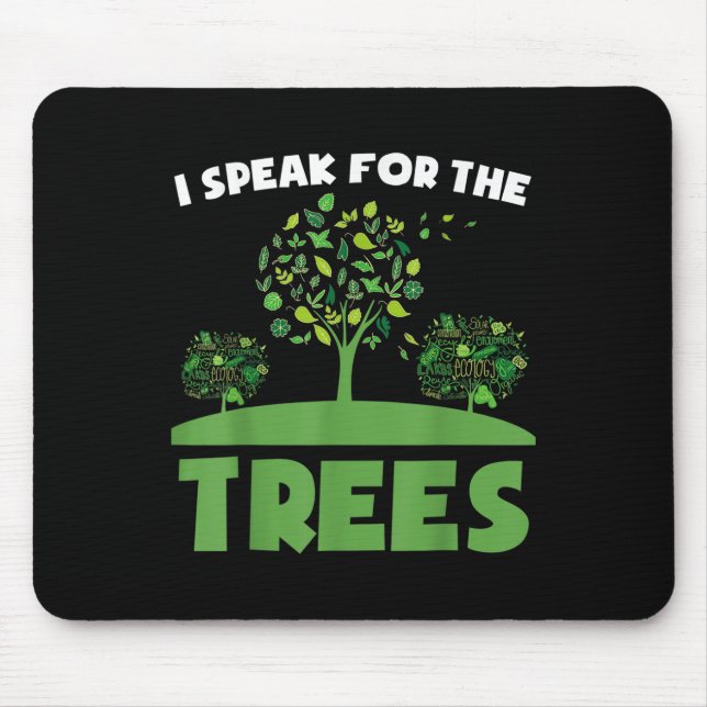 Save Our Planet For Environmental Protection Trees Mouse Pad (Front)