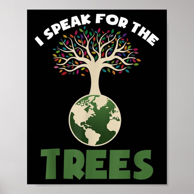 Save Our Planet For Environmental Protection Trees Poster (Front)