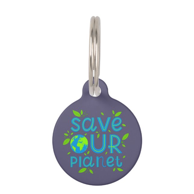 Save Our Planet Pet Tag (Front)