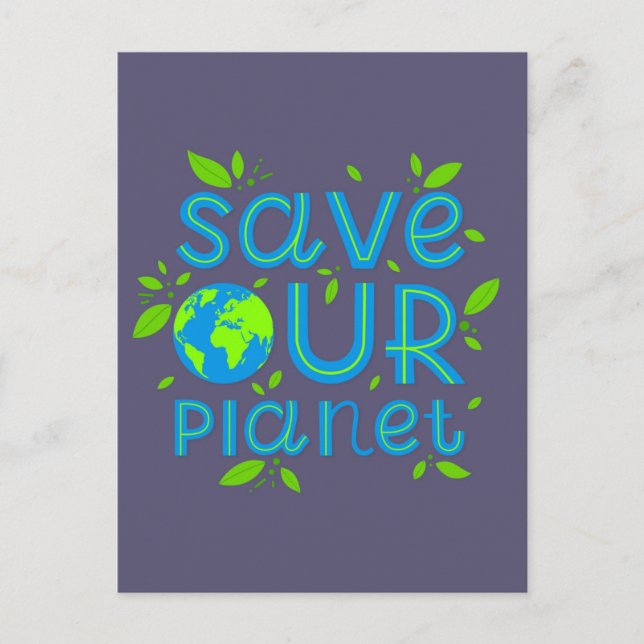 Save Our Planet Postcard (Front)