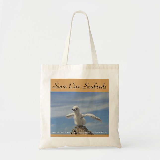 Save Our Seabirds Birder's Bag by RoseWrites (Front)
