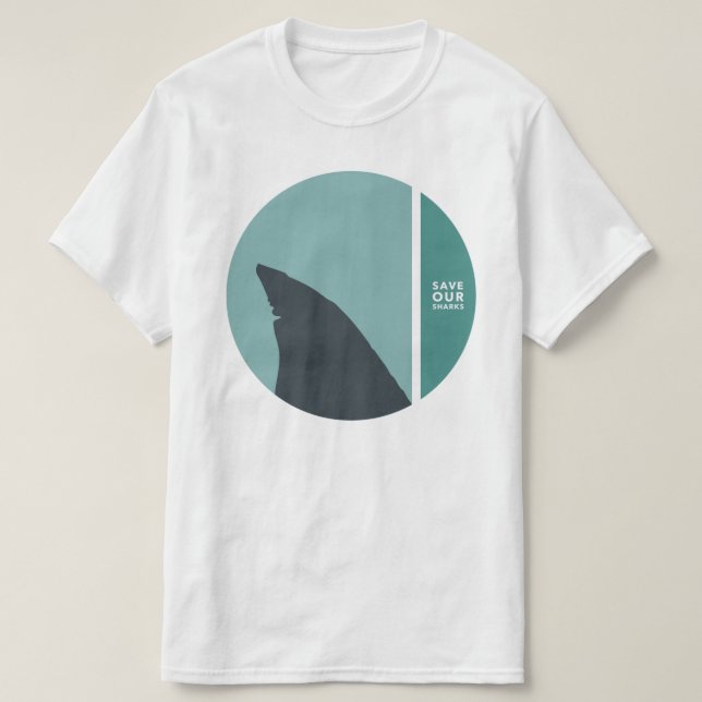 save our sharks circles T-Shirt (Design Front)