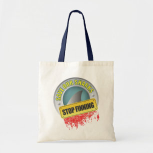 Save Our Sharks Stop Finning Tote Bag