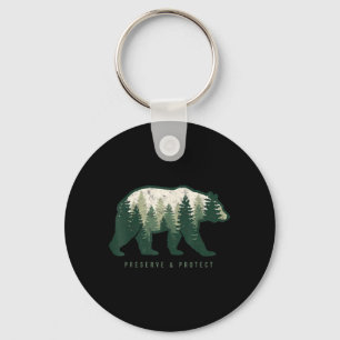 Save Our US National Parks Resist Preserve Protect Key Ring
