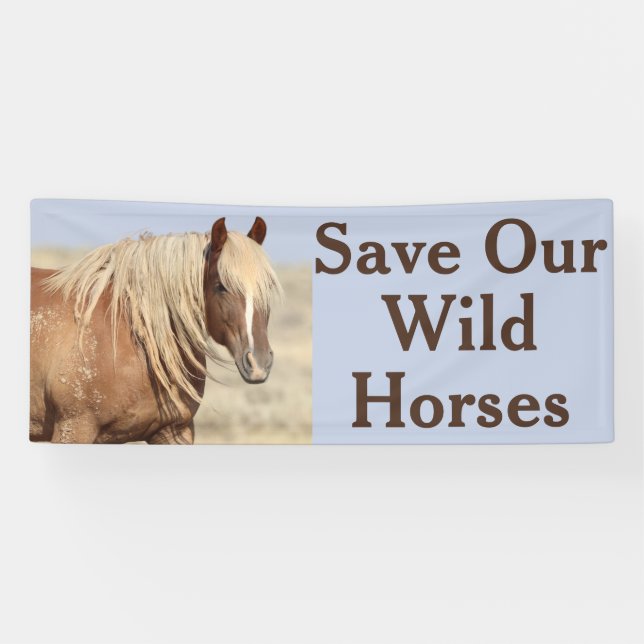 Save Our Wild Horses Banner (Horizontal)
