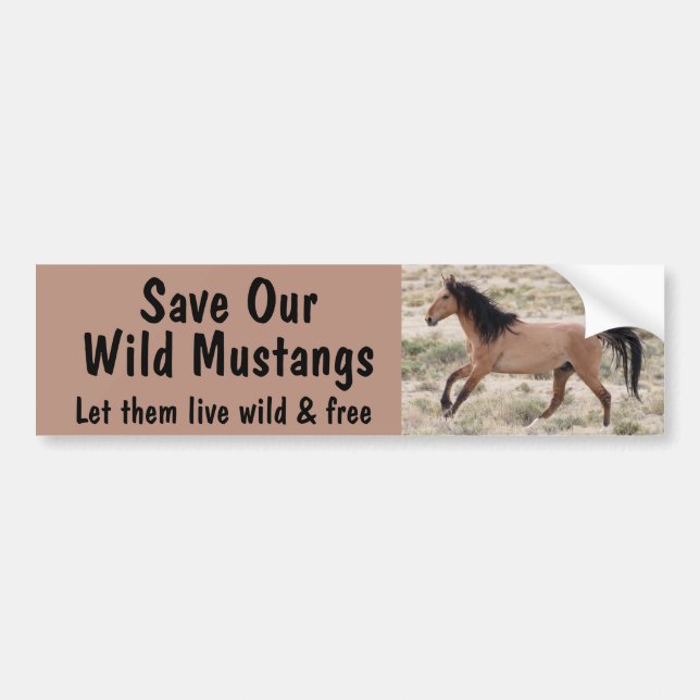 Save Our Wild Horses Bumper Sticker (Front)
