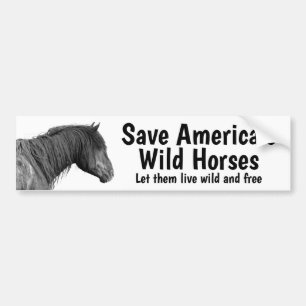 Save Our Wild Horses Bumper Sticker 