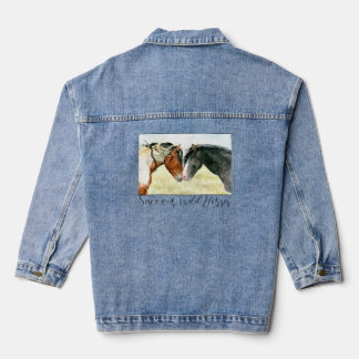 Save our Wild Horses Denim Jacket