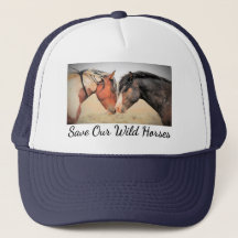 Save Our Wild Horses Fancy Trucker Hat