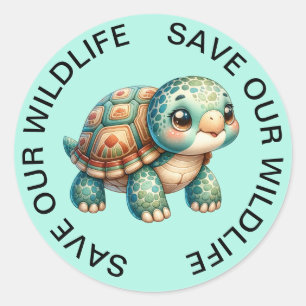 Save our Wildlife Turtle Stickers