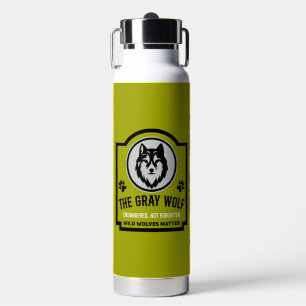 Save Our Wolves Wild Life Protection Water Bottle