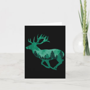 Save Our Woods Environmental Protection Deer Natur Card