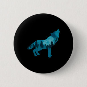 Save Our Woods Environmental Protection Howling Wo 6 Cm Round Badge