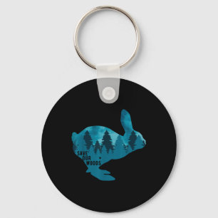 Save Our Woods Environmental Protection Rabbit Nat Key Ring