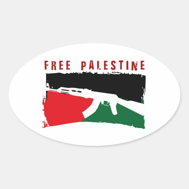 Save Palestine Oval Sticker (Front)