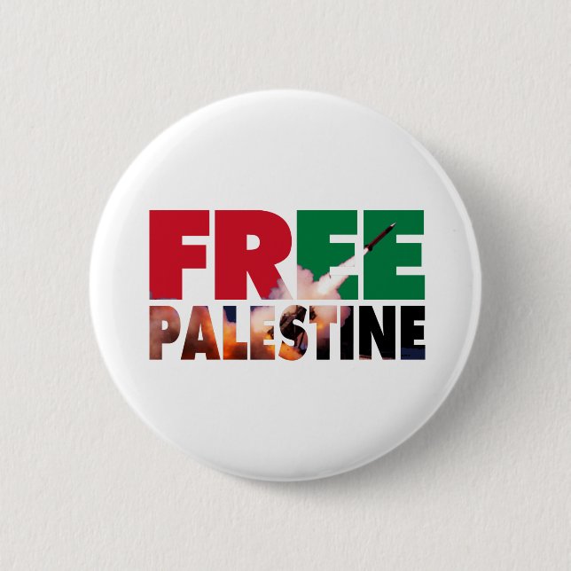 Save Palestine Pinback Button (Front)