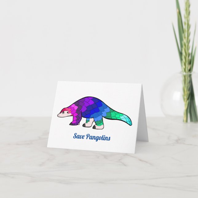 Save Pangolins Card (Front)